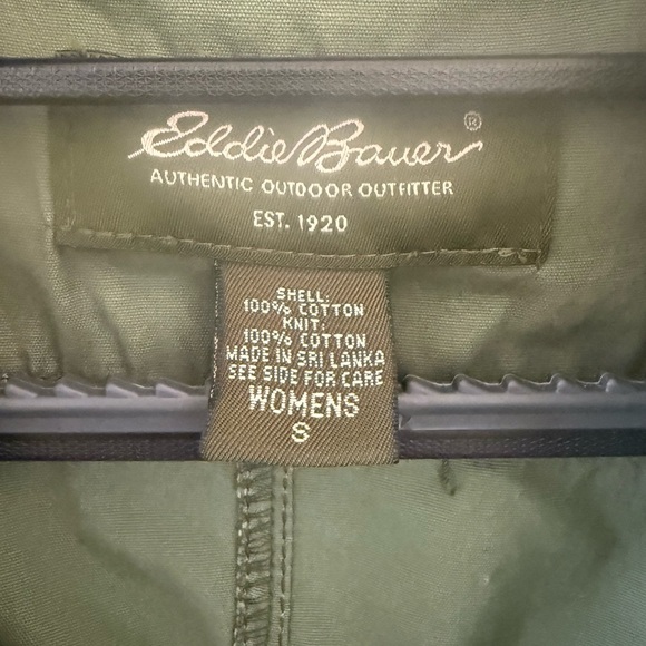 💚Eddie Bauer Army Green Women's Jacket Size Small 💚Excellent Condition! - Picture 3 of 7